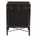 Baxton Studio Laura Vintage Black Canvas Lift-Top Trunk End Table - BSOJY23B237-Open Box Laura Black-ET