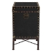 Baxton Studio Laura Vintage Black Canvas Lift-Top Trunk End Table - BSOJY23B237-Open Box Laura Black-ET
