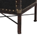 Baxton Studio Laura Vintage Black Canvas Lift-Top Trunk End Table - BSOJY23B237-Open Box Laura Black-ET