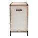 Baxton Studio Benton Vintage White Canvas 4-Drawer Storage Cabinet - BSOJY23B238-White-Cabinet