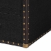 Baxton Studio Mallison Vintage Black Canvas 3-Drawer End Table - BSOJY23B241-Black-ET