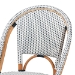 bali & pari Genica Classic French Two-Tone Navy and White Weaving and Natural Rattan Bistro Chair - BSODC613-Rattan-Navy/White-DC No Arm