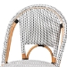 bali & pari Genica Classic French Two-Tone Black and White Weaving and Natural Rattan Bar Stool - BSODC613-Rattan-Black/White-BS No Arm