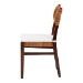 bali & pari Dameka Bohemian Light Honey Rattan and Dark Brown Wood Dining Chair - BSOMD-39656 Afzal-Brown/Rattan Honey-DC