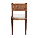 bali & pari Dameka Bohemian Light Honey Rattan and Dark Brown Wood Dining Chair - BSOMD-39656 Afzal-Brown/Rattan Honey-DC