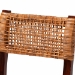 bali & pari Dameka Bohemian Light Honey Rattan and Dark Brown Wood Dining Chair - BSOMD-39656 Afzal-Brown/Rattan Honey-DC