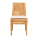 bali & pari Morris Bohemian Light Honey Rattan Dining Chair - BSOMD-39688 Morris-Mahogany/Rattan Honey-DC