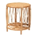 bali & pari Berilo Bohemian Light Honey Rattan End Table