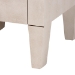 Baxton Studio Leyna Modern Beige Faux Shagreen 3-Drawer End Table - BSOJY24A039-Beige Faux Shagreen-ET