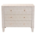 Baxton Studio Leyna Modern Beige Faux Shagreen 3-Drawer Storage Cabinet - BSOJY24A040-Beige Faux Shagreen-Cabinet