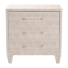 Baxton Studio Nira Modern Beige Faux Shagreen 3-Drawer Storage Cabinet - BSOJY24A042-Beige Faux Shagreen-Cabinet