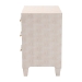 Baxton Studio Nira Modern Beige Faux Shagreen 3-Drawer Storage Cabinet - BSOJY24A042-Beige Faux Shagreen-Cabinet