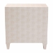 Baxton Studio Nira Modern Beige Faux Shagreen 3-Drawer Storage Cabinet - BSOJY24A042-Beige Faux Shagreen-Cabinet