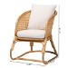 bali & pari Niko Bohemian Light Honey Rattan Arm Chair - BSODCWH10010-Light Honey Rattan-Niko Chair