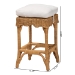 bali & pari Muy Bohemian Scallop Honey Rattan Counter Stool - BSODC0899-A-Muy-Honey Rattan-Counter Stool