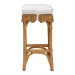 bali & pari Muy Bohemian Scallop Honey Rattan Bar Stool - BSODC0899-B-Muy-Honey Rattan-Bar Stool