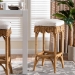 bali & pari Muy Bohemian Scallop Honey Rattan Bar Stool - BSODC0899-B-Muy-Honey Rattan-Bar Stool