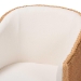 bali & pari Tessa Bohemian Light Honey Rattan Arm Chair - BSOTESSA-Wooden/Sun Bleached Rattan-CC