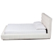 Baxton Studio Braylin Glam and Luxe Teddy-Bear Fabric King Size Platform Bed - BSOCFSP0828-White-King