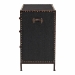 Baxton Studio Benton Vintage Black Canvas 4-Drawer Storage Cabinet - BSOJY23B238-Black-Cabinet