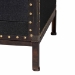 Baxton Studio Benton Vintage Black Canvas 4-Drawer Storage Cabinet - BSOJY23B238-Black-Cabinet