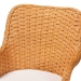 bali & pari Celsie Bohemian Light Honey Rattan Dining Chair - BSOCelsie-Light Honey Rattan Cushioned-DC