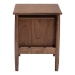 Baxton Studio Alyssa Japandi Walnut Brown Wood 2-Drawer Nightstand Woven with Rattan - BSOSW8000-86NS-Walnut-Nightstand