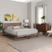 Baxton Studio Alyssa Japandi Walnut Brown Wood King Size 3-Piece Bedroom Set - BSOSW8598-Walnut-3PC King Bedroom set