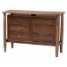 Baxton Studio Alyssa Japandi Walnut Brown Wood King Size 3-Piece Bedroom Set - BSOSW8598-Walnut-3PC King Bedroom set