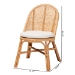 bali & pari Daniela Bohemian Light Honey Rattan Dining Chair - BSODaniela-Light Honey Rattan Cushioned-DC