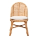 bali & pari Daniela Bohemian Light Honey Rattan Dining Chair - BSODaniela-Light Honey Rattan Cushioned-DC
