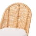 bali & pari Daniela Bohemian Light Honey Rattan Dining Chair - BSODaniela-Light Honey Rattan Cushioned-DC
