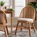 bali & pari Daniela Bohemian Light Honey Rattan Dining Chair - BSODaniela-Light Honey Rattan Cushioned-DC