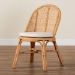 bali & pari Daniela Bohemian Light Honey Rattan Dining Chair - BSODaniela-Light Honey Rattan Cushioned-DC