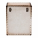 Baxton Studio Agatha Vintage Coffee Canvas 2-Drawer Storage Trunk - BSOJY24A034-White-Wooden-Ottoman