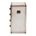 Baxton Studio Jaelyn Vintage Coffee Canvas 4-Drawer End Table - BSOJY24A037-White-Wooden-ET
