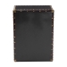 Baxton Studio Jaelyn Vintage Black Canvas 4-Drawer End Table - BSOJY24A037-Black-Wooden-ET
