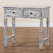 bali & pari Diata Coastal Black and White Mother of Pearl Capiz Shell 2-Drawer Console Table - BSOF242-FT12-Console Table