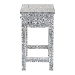 bali & pari Diata Coastal Black and White Mother of Pearl Capiz Shell 2-Drawer Console Table - BSOF242-FT12-Console Table