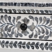 bali & pari Diata Coastal Black and White Mother of Pearl Capiz Shell 2-Drawer Console Table - BSOF242-FT12-Console Table