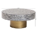 bali & pari Idra Coastal Black and White Mother of Pearl Capiz Shell Coffee Table - BSOF242-FT15-Coffee Table