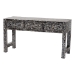 bali & pari Elara Coastal Black and White Mother of Pearl Capiz Shell 3-Drawer Console Table