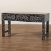 bali & pari Elara Coastal Black and White Mother of Pearl Capiz Shell 3-Drawer Console Table - BSOF242-FT16-Console Table