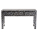 bali & pari Elara Coastal Black and White Mother of Pearl Capiz Shell 3-Drawer Console Table - BSOF242-FT16-Console Table