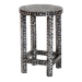bali & pari Elara Coastal Black and White Mother of Pearl Capiz Shell End Table