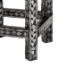 bali & pari Elara Coastal Black and White Mother of Pearl Capiz Shell End Table - BSOF242-FT17-Side Table
