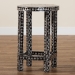 bali & pari Elara Coastal Black and White Mother of Pearl Capiz Shell End Table - BSOF242-FT17-Side Table
