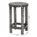 bali & pari Elara Coastal Black and White Mother of Pearl Capiz Shell End Table - BSOF242-FT17-Side Table