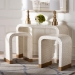 bali & pari Carlyn Coastal Beige and White Mother of Pearl Capiz Shell 3-Piece Accent Table Set - BSOF242-FT19-3PC-Table Set