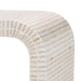 bali & pari Carlyn Coastal Beige and White Mother of Pearl Capiz Shell End Table - BSOF242-FT19-Side Table